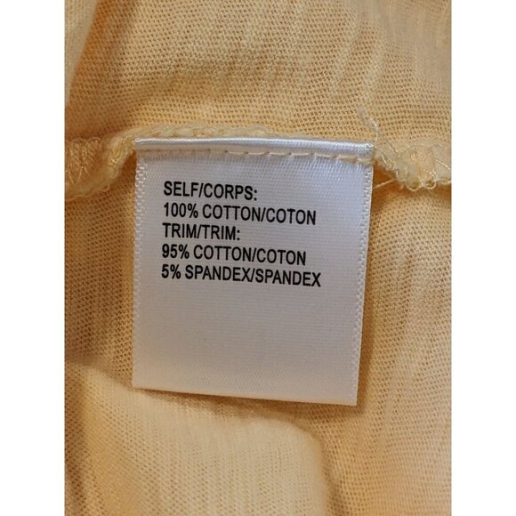 Jane Delancey Womens Top Size XL Peach Pastel Orange Ruffle Short Sleeve Cotton - Picture 6 of 8